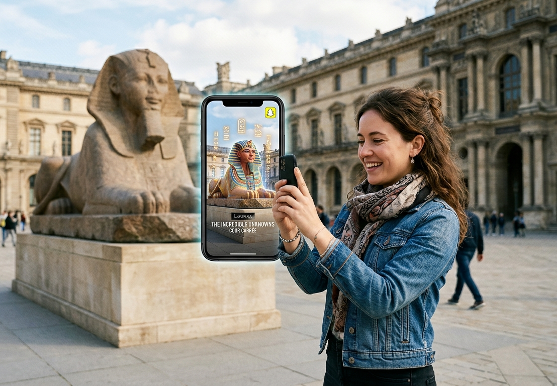 Louvre snapchat
